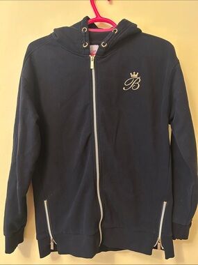 Girls' black Zip-Up Hoodie
